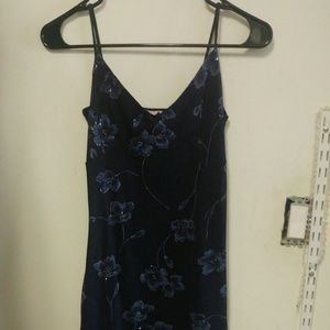 Blue floral dress