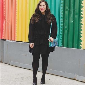 Rebecca Minkoff Vibkeke Ruffle Tie Neck Dress