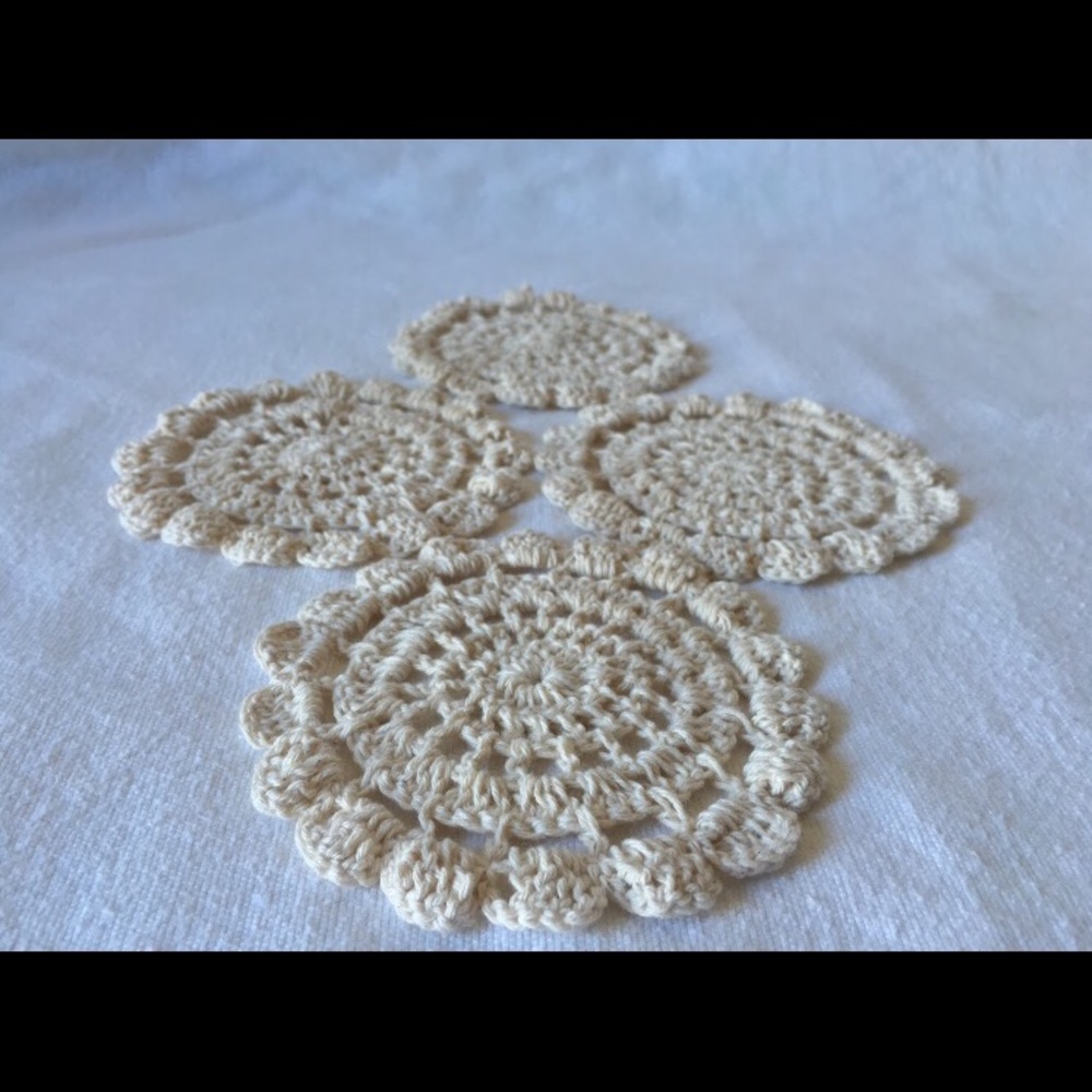 Hand Crafted Crochet Coaster - Picture 2 of 4