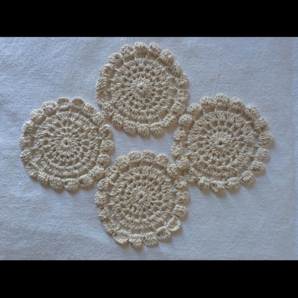 Hand Crafted Crochet Coaster - Picture 3 of 4