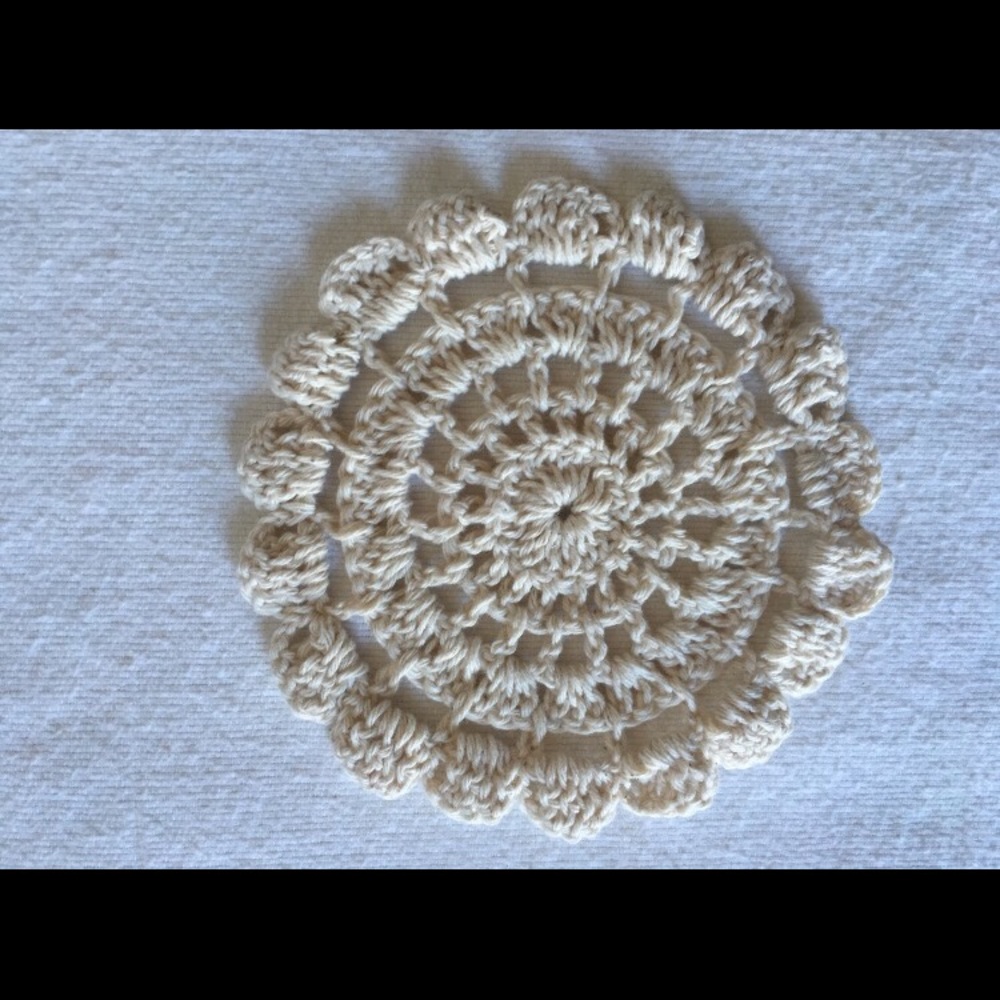 Hand Crafted Crochet Coaster - Picture 4 of 4