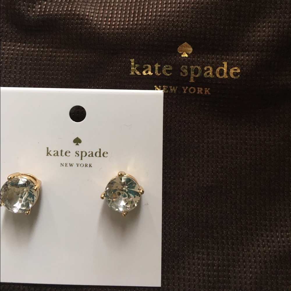 Clear Gumdrop studs by Kate Spade