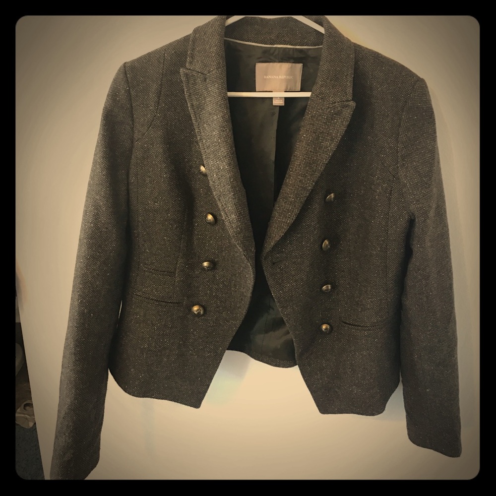 Banana Republic tweed blazer