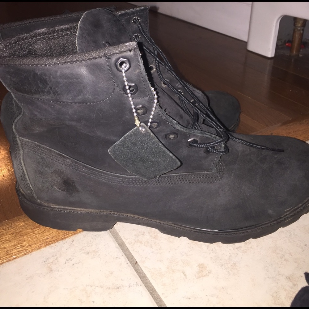 Mens size 13 black timberland boots