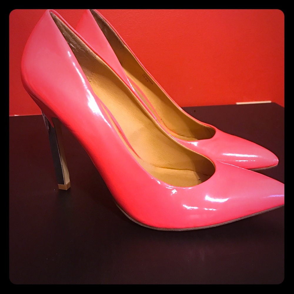 Bright pink heels