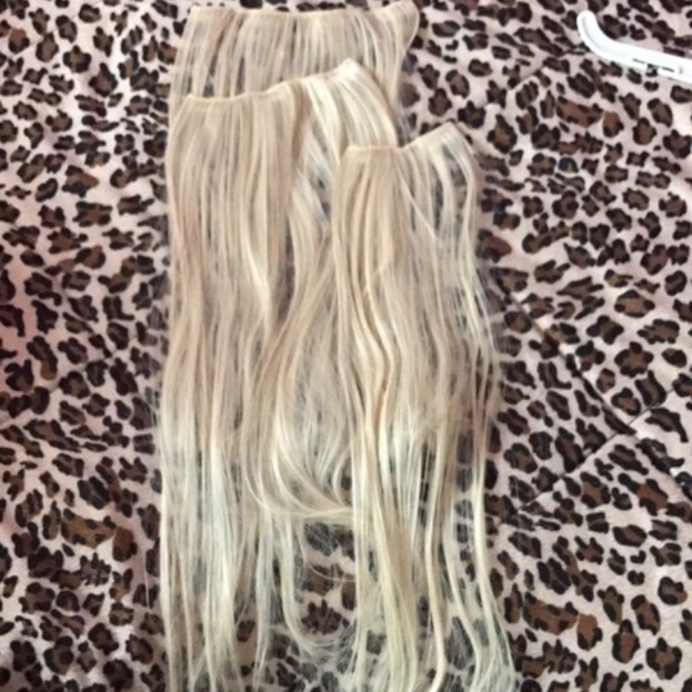 Synthetic hair extensions