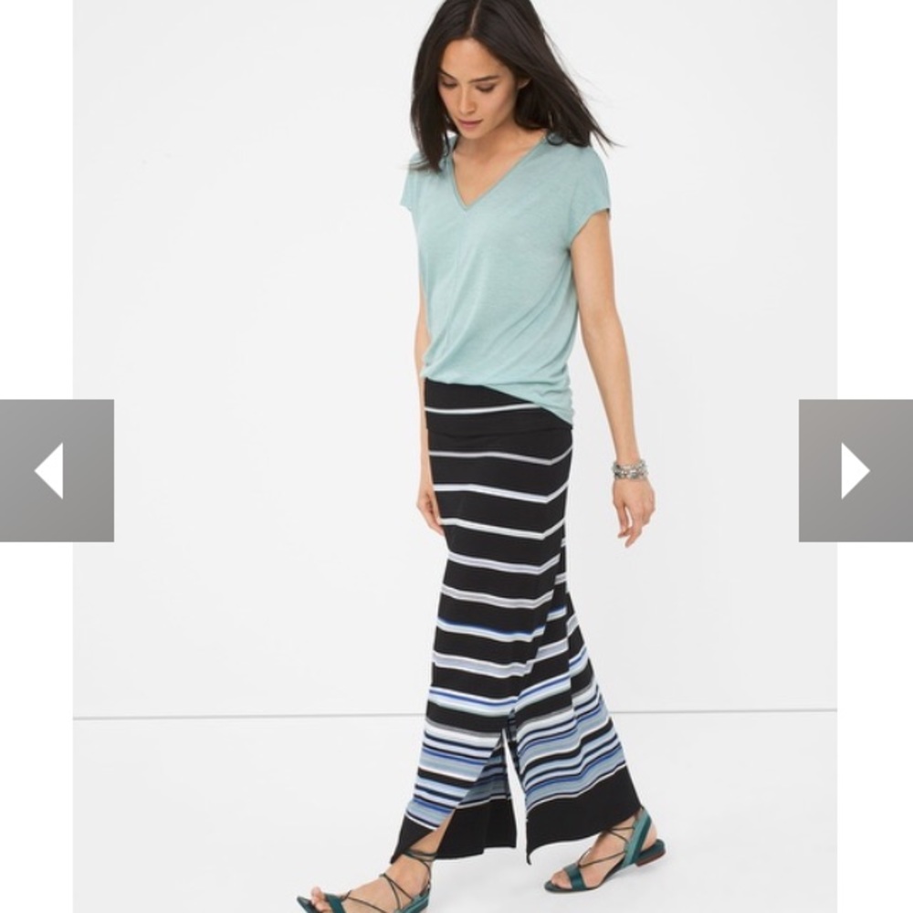Gradient Stripe Convertible Maxi Skirt or Dress