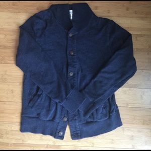 Men's shawl collar cardigan
