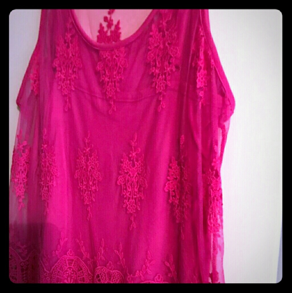 INC Lace Tunic Top