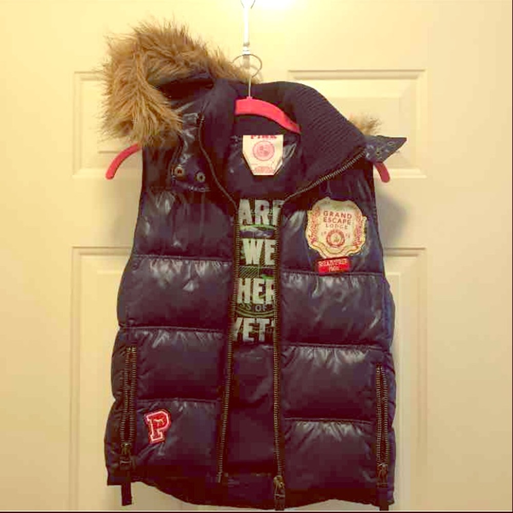 NWOT Victoria's Secret PINK Puffer Vest, XS