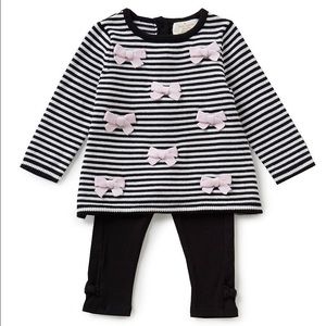 Kate Spade Baby Greta Stripe Tunic & Leggings Set