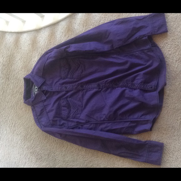 True religion buckle black long sleeve dress shirt - Picture 1 of 3