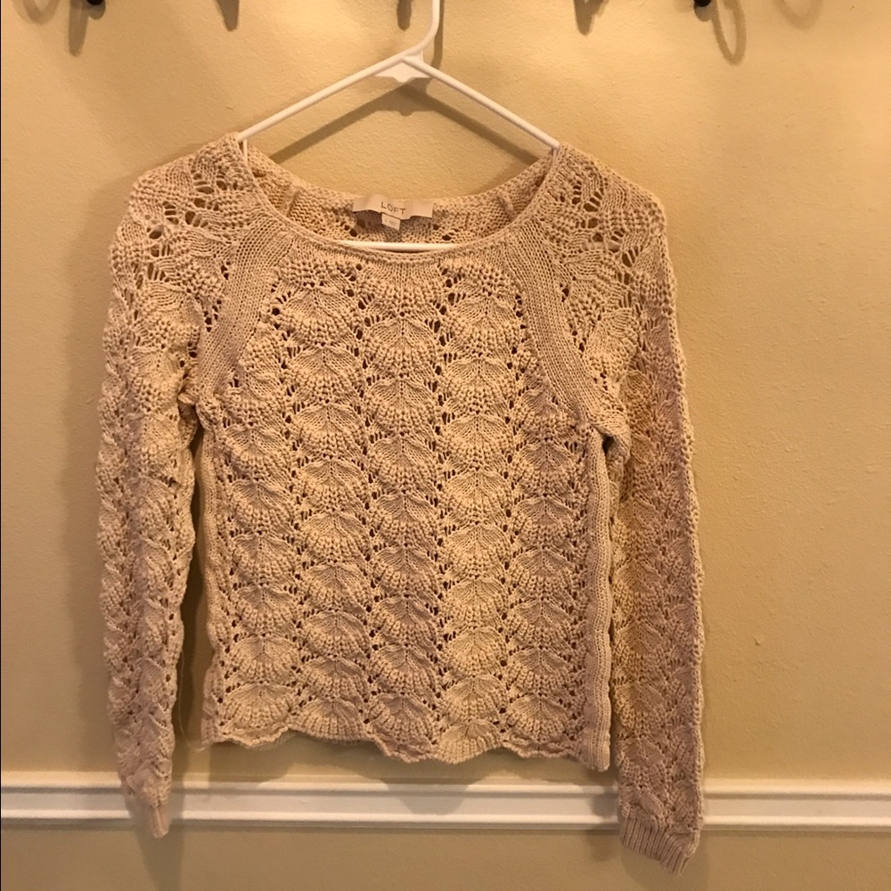 Beige sweater by loft