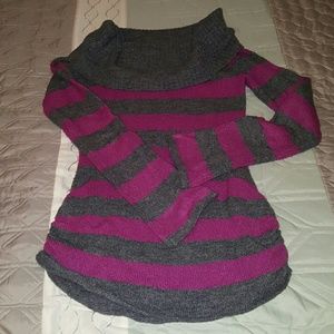 Pink and gray sweater