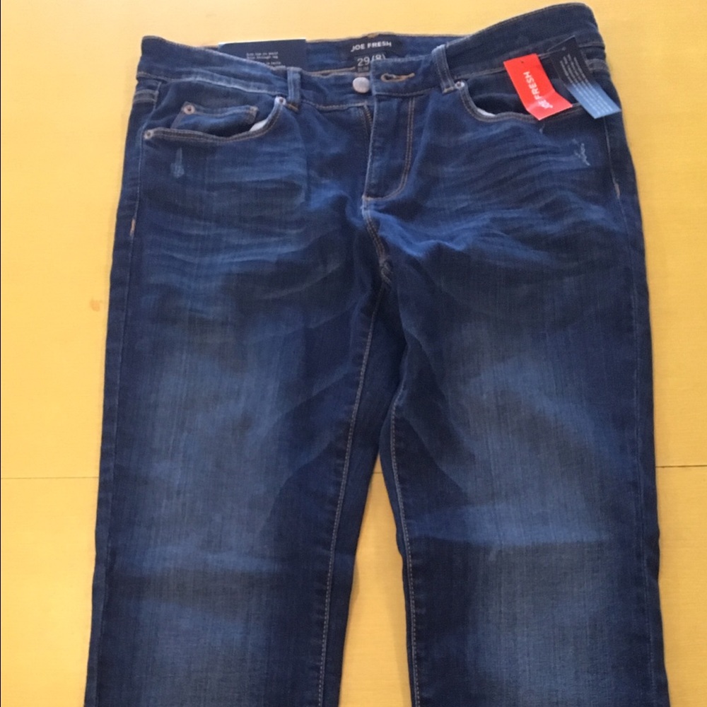 Joe fresh slim cut low rise jeans. NWT