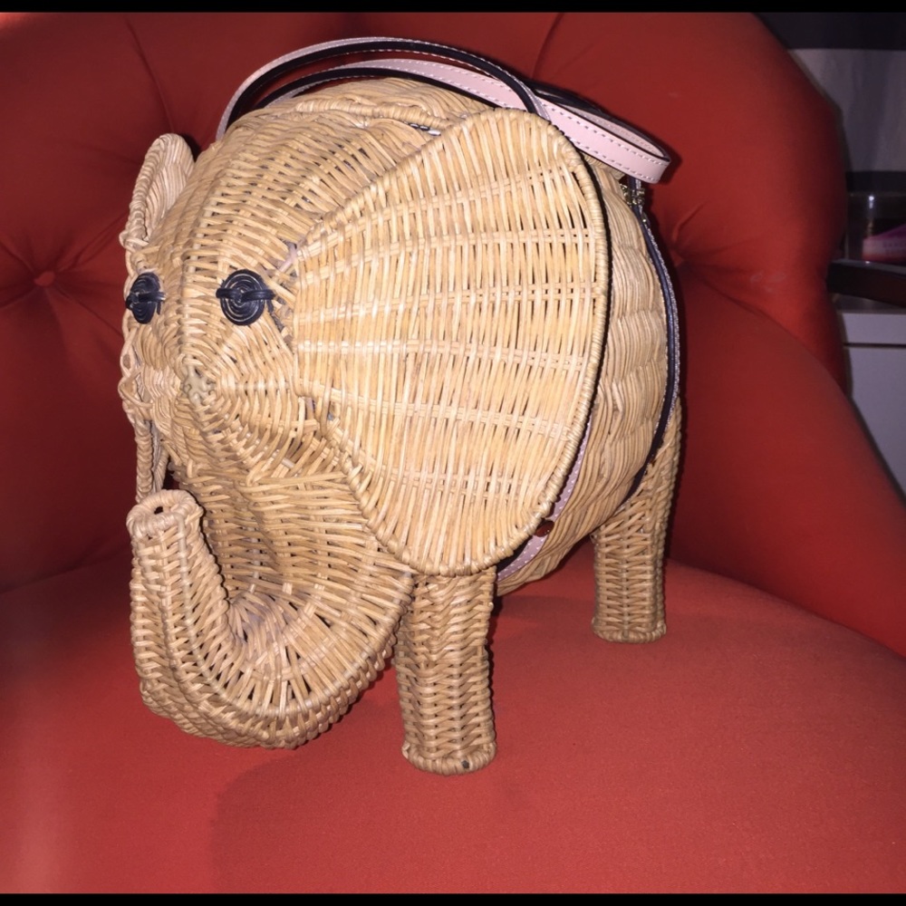 Kate Spade Elephant Wicker Bag - Picture 3 of 8