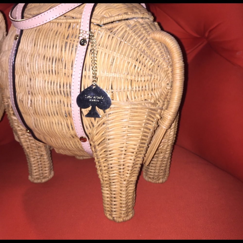 Kate Spade Elephant Wicker Bag - Picture 8 of 8