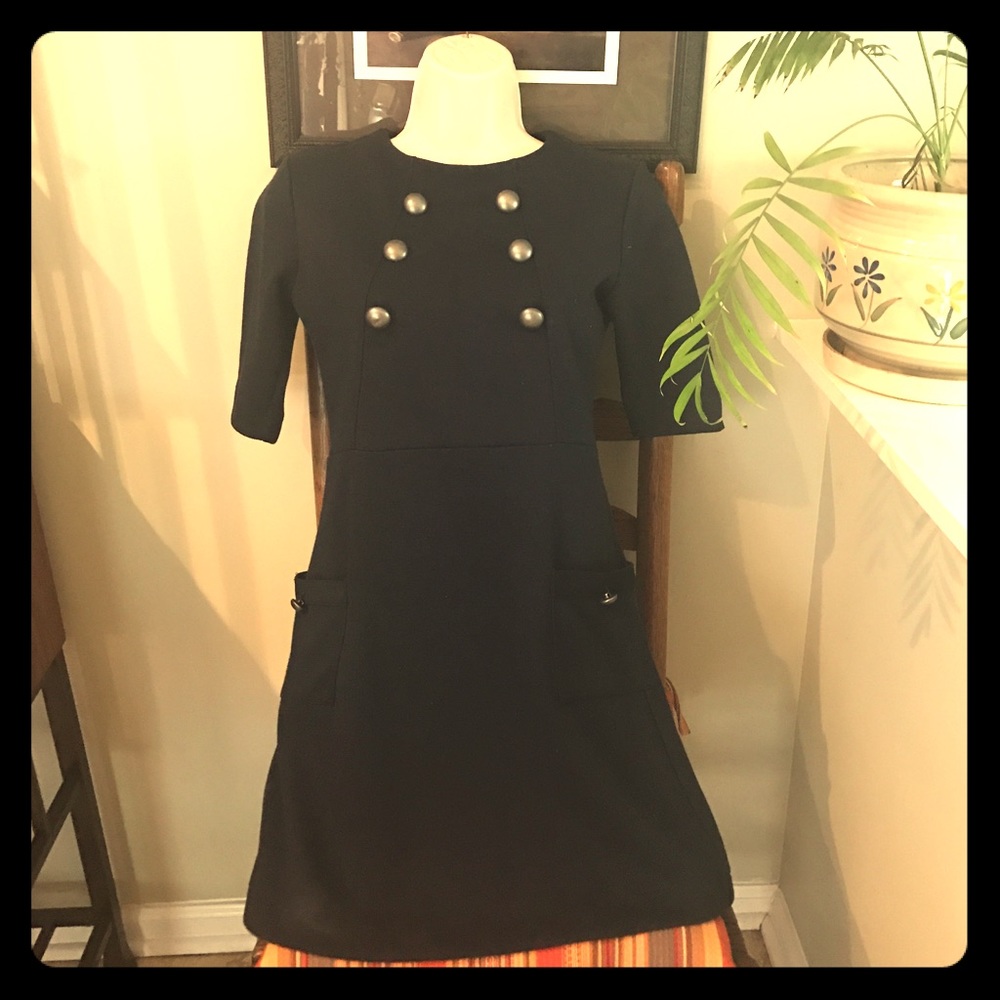Navy Bloomingdales Nautical Inspired Dress