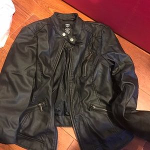 Faux leather jacket