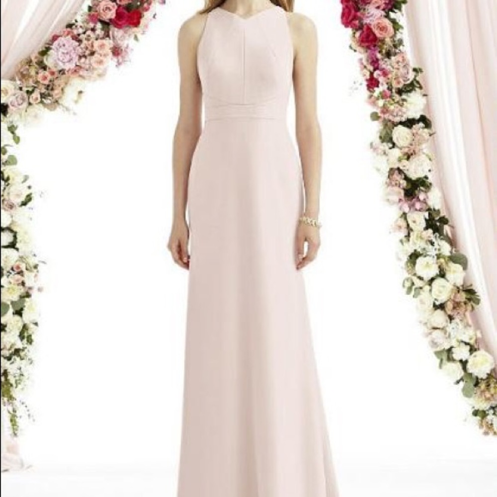 After Six Blush Bridesmaid Dress