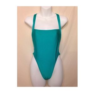 American Apparel The Nylon Tricot High-Cut AZUL