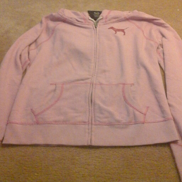 Victorias secret pink hooded sweatshirt - Picture 1 of 2