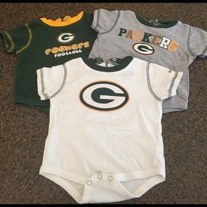 Green Bay Packers onesie bundle