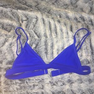 BLUE TRIANGLE BIKINI TOP