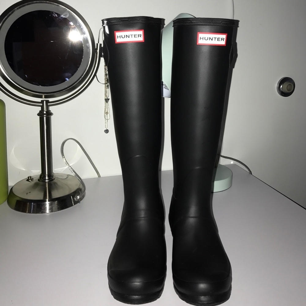 Matte Black Hunter Rain Boot's