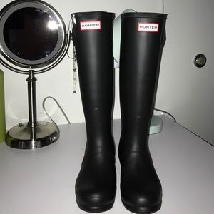 Matte Black Hunter Rain Boot's
