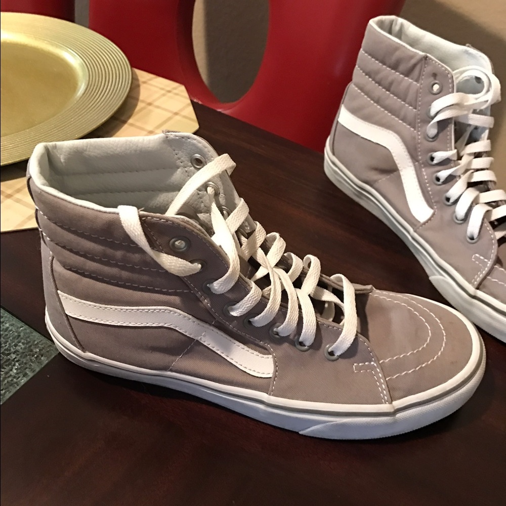VANS Gray Sk8-Hi Sneaker - Size 8!
