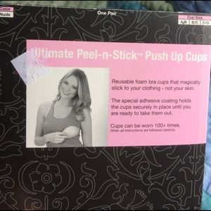 NWOT stick on bra cups
