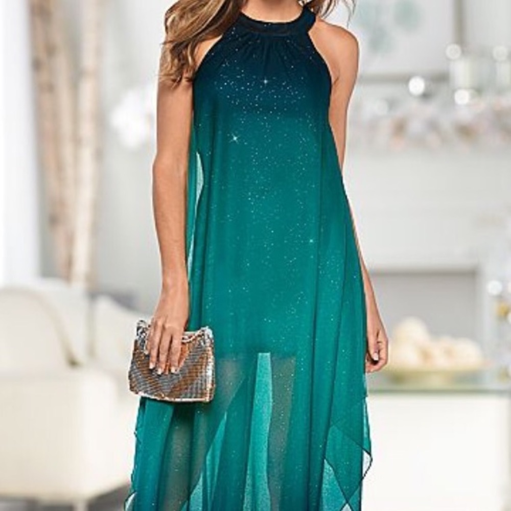 Venus ombré giltter dress