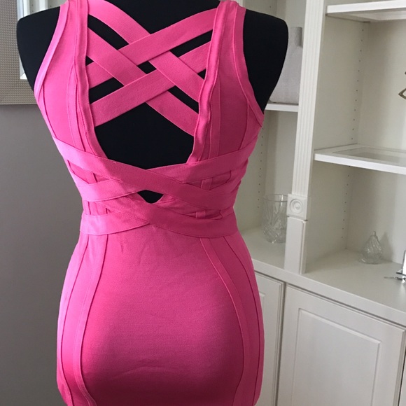 bebe Dresses & Skirts - Pink Bodycon Dress