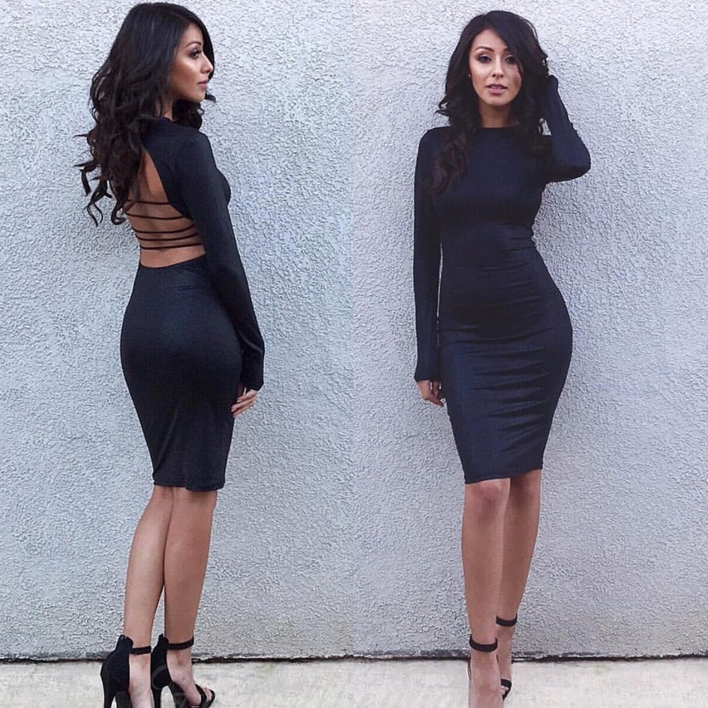 Faux leather dress