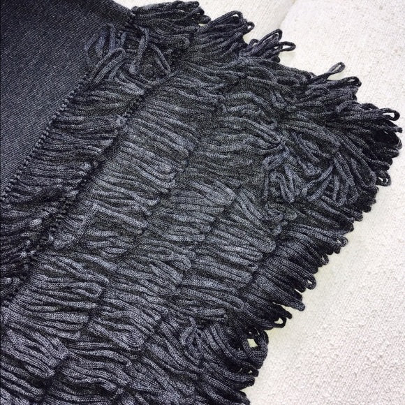 Calvin Klein Sweater Dress w/ Fringe - Gorgeous! - Picture 6 of 6