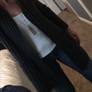 Gap grey long cardigan
