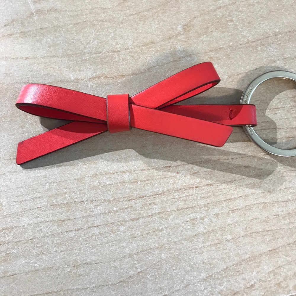 Kate Spade Red Bow Keychain
