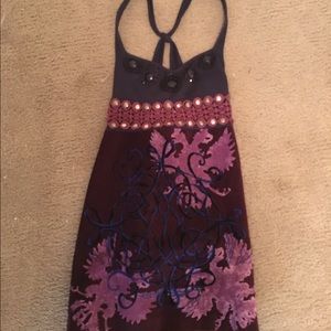 Free people vintage style beaded dress Size 0