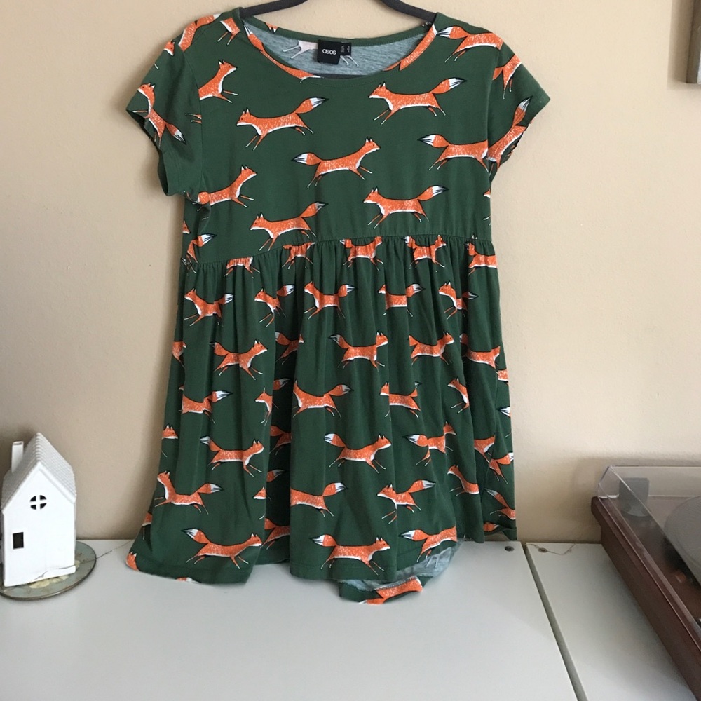 Green ASOS Fox Tunic