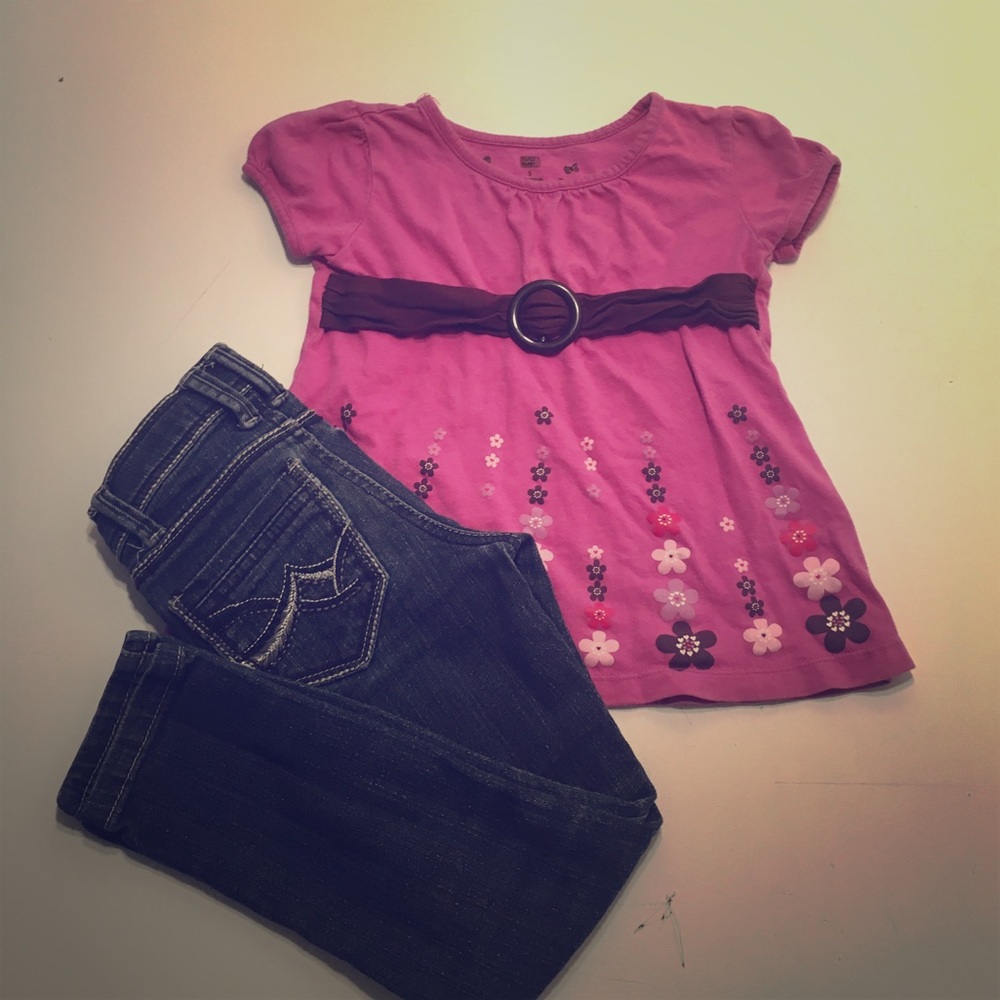 Girls faded glory empire waist dress blouse
