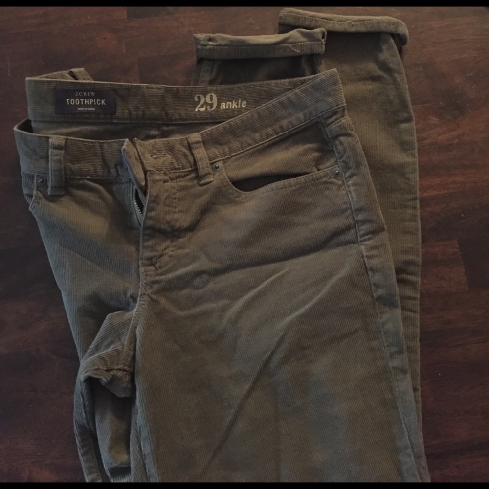 J.crew corduroy ankle jeans