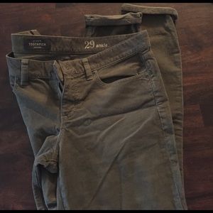 J.crew corduroy ankle jeans
