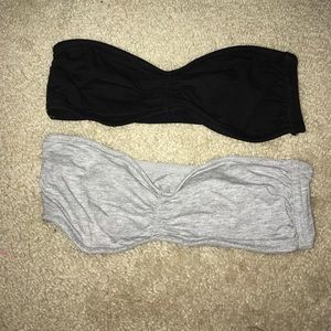 Bandeau Bra Bundle!!! Black and heather grey H&M