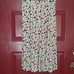 Vintage 70s Saint Laurent pleated silk skirt