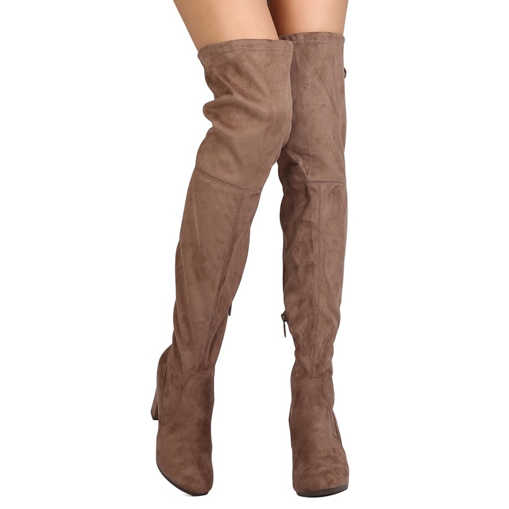 Breckelles over the knee suede boots 6.5