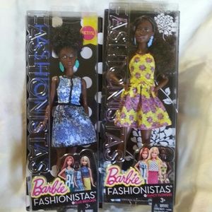 Barbie Lot of 2 African American Fashionistas