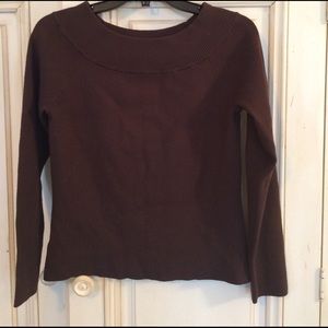 LOFT brown sweater