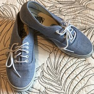 Vans Women's 8.5  Authentic Lo Pro Light Blue