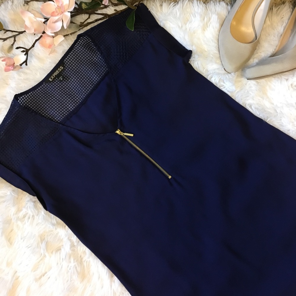 Express Zip Front Blouse